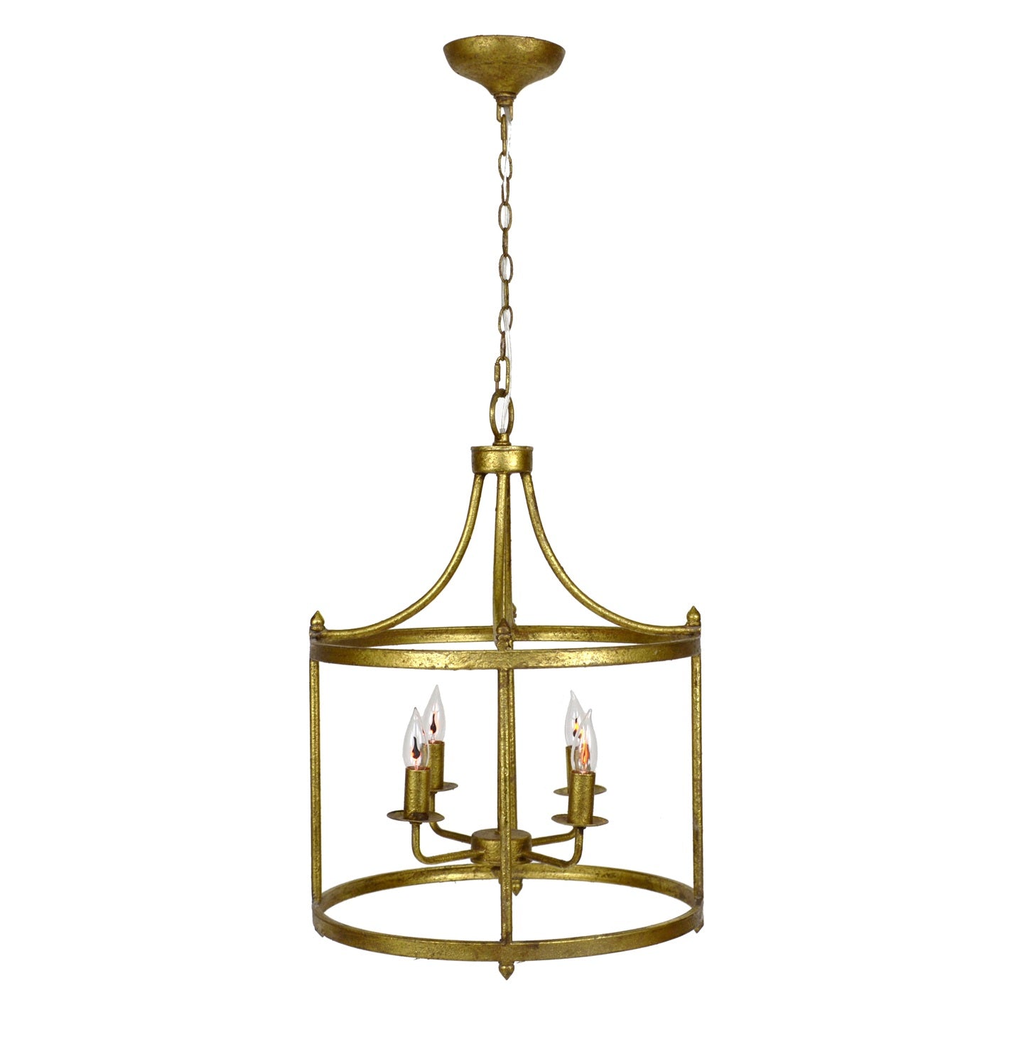 Century 4 Light Gold Lantern - Lillian Home 