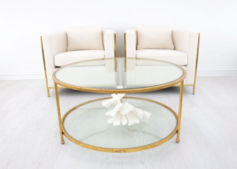 Lilia Gold Round Coffee Table - Image 5