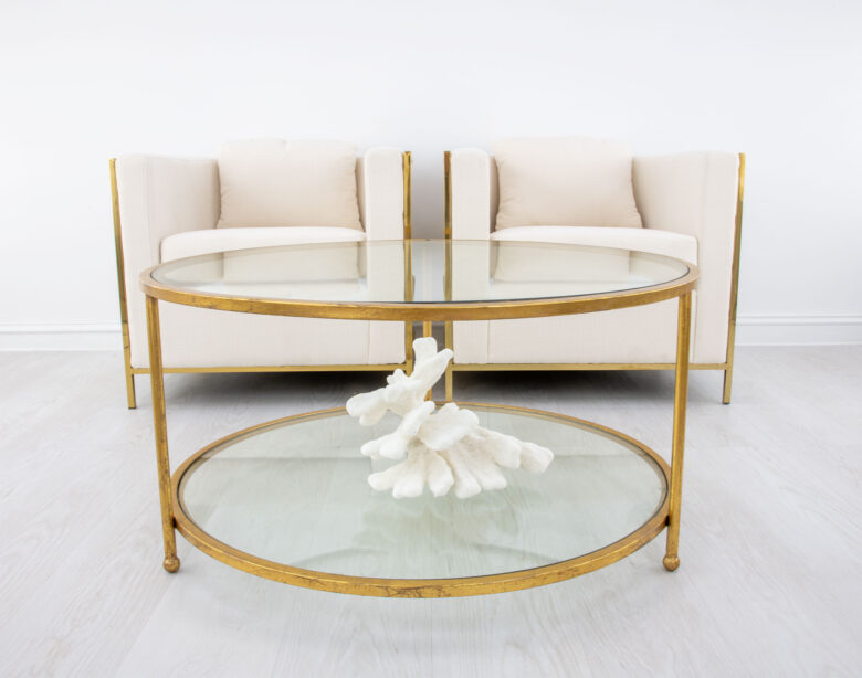 Lilia Gold Round Coffee Table - Image 4