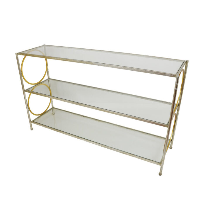 Sunny Silver and Gold Console Table - Lillian Home