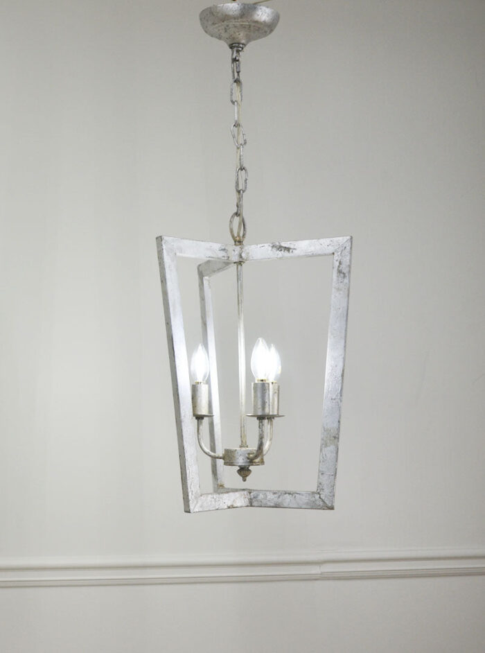 Nicole 3 Light Silver Lantern - Lillian Home