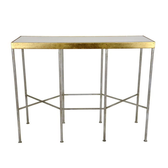 Alai Silver and Gold Console Table - Lillian Home