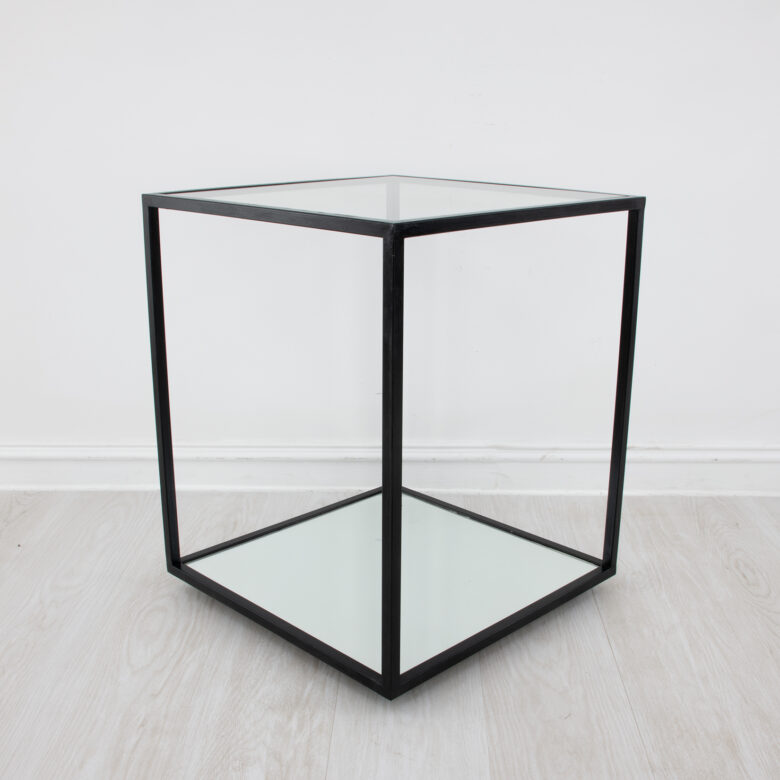 Emily 2 Shelves Black Side Table - Image 4