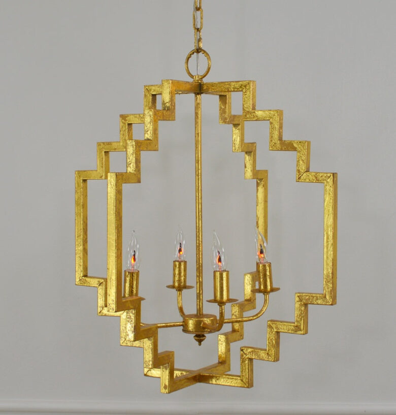 Lara 4 Light Gold Pendant Light - Lillian Home