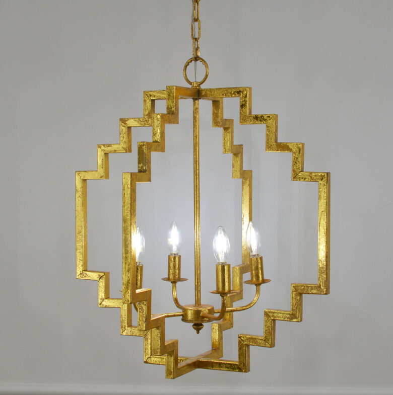 Lara 4 Light Gold Pendant Light - Lillian Home