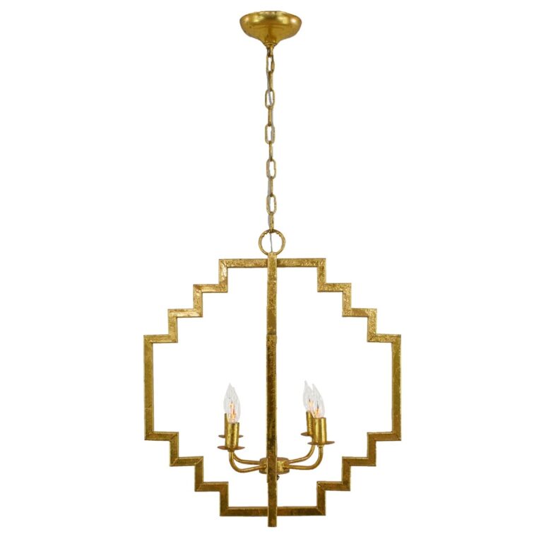 Lara 4 Light Gold Pendant Light - Lillian Home