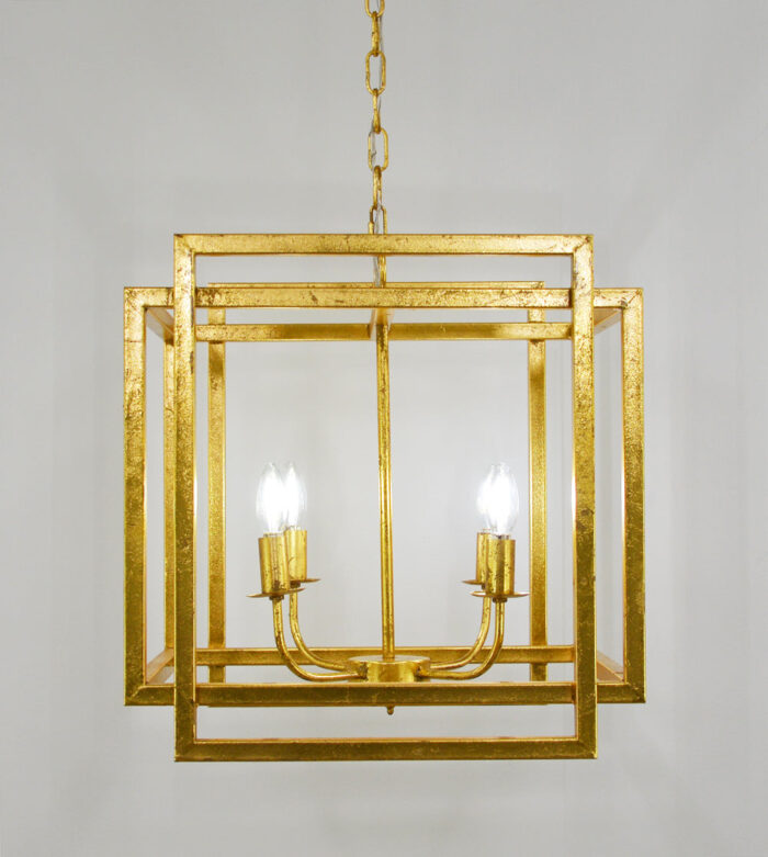 Soho 4 Light Gold Lantern - Lillian Home