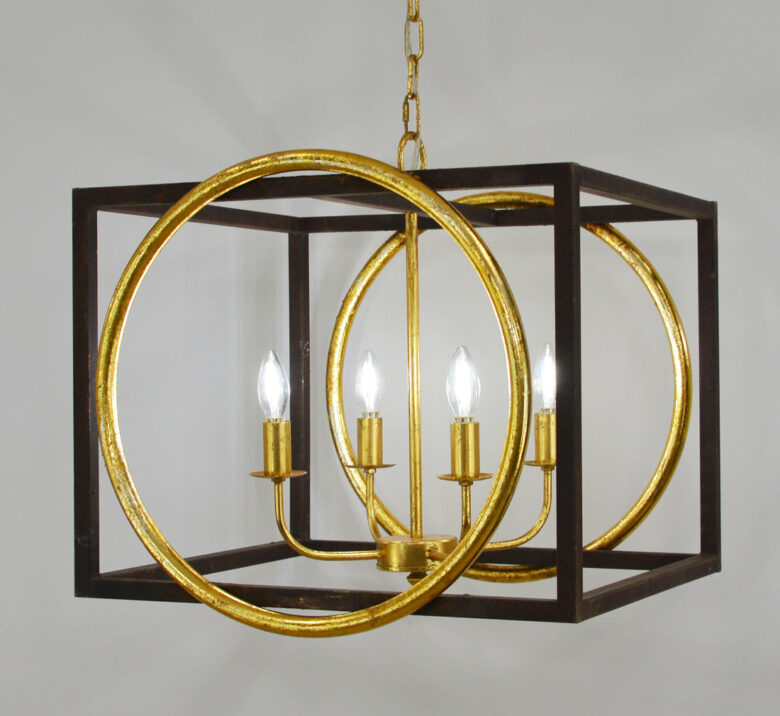 Francis 4 Light Brown and Gold Lighting - Lillian Home