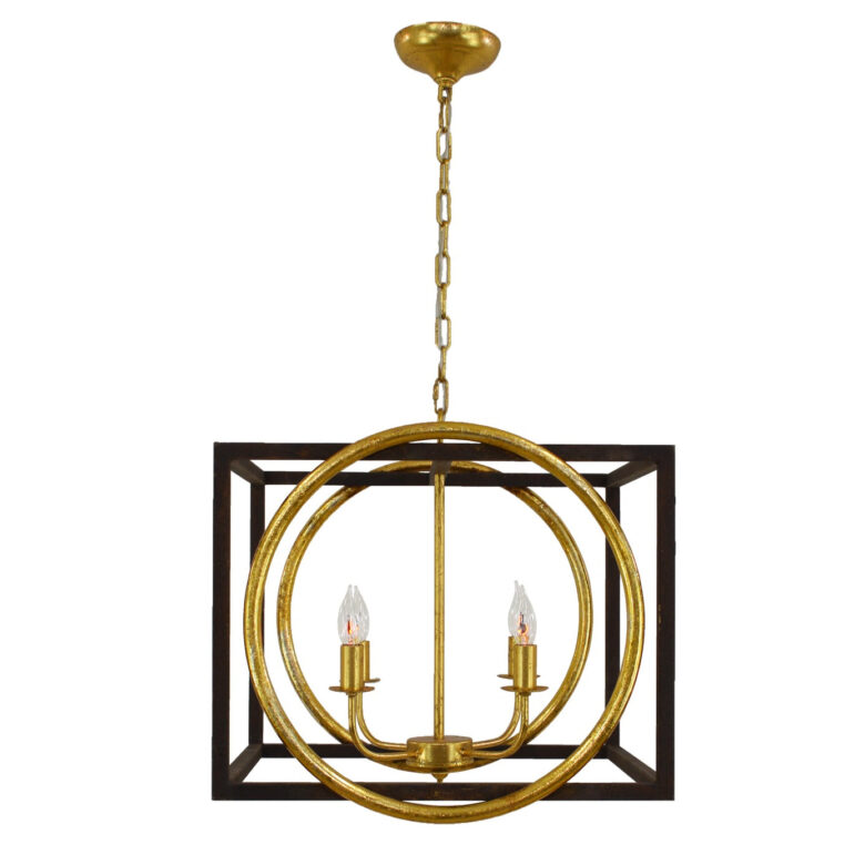 Francis 4 Light Brown and Gold Lighting - Lillian Home