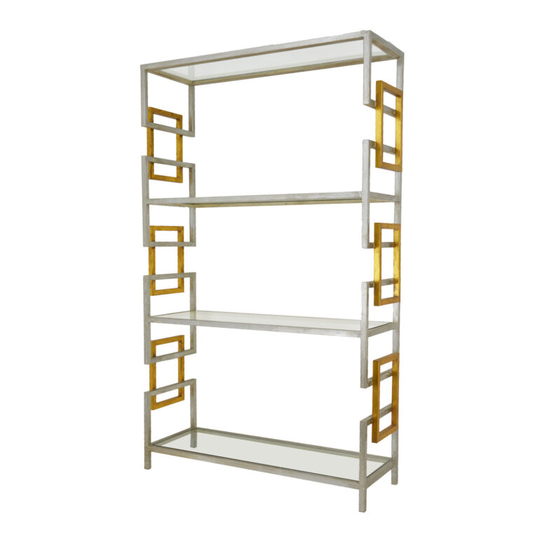 Sulu Silver and Gold Large Shelf- Lillian Home