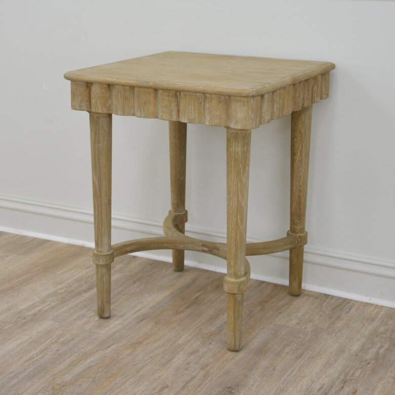 Manya Wood Side Table- Lillian Home