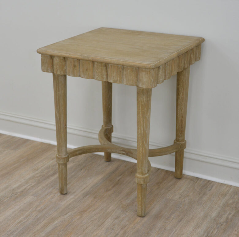 Manya Wood Side Table- Lillian Home