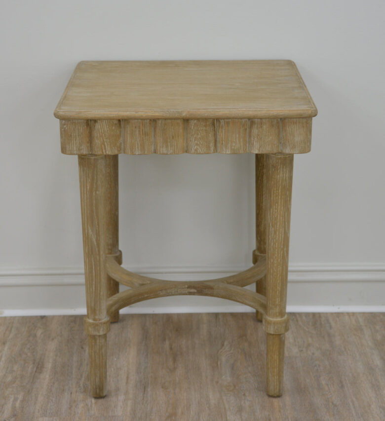 Manya Wood Side Table- Lillian Home