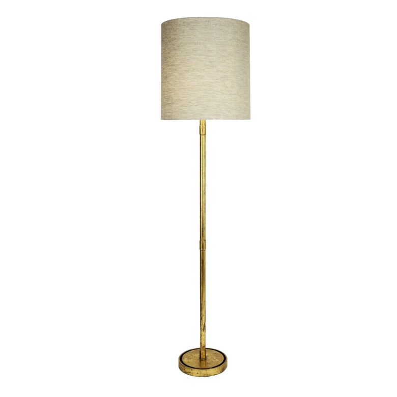 Sarasota Gold Leaf Floor Lamp- Lillian Home