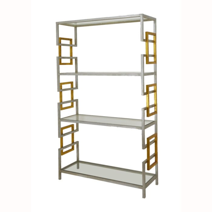 Sulu Silver and Gold Large Shelf- Lillian Home