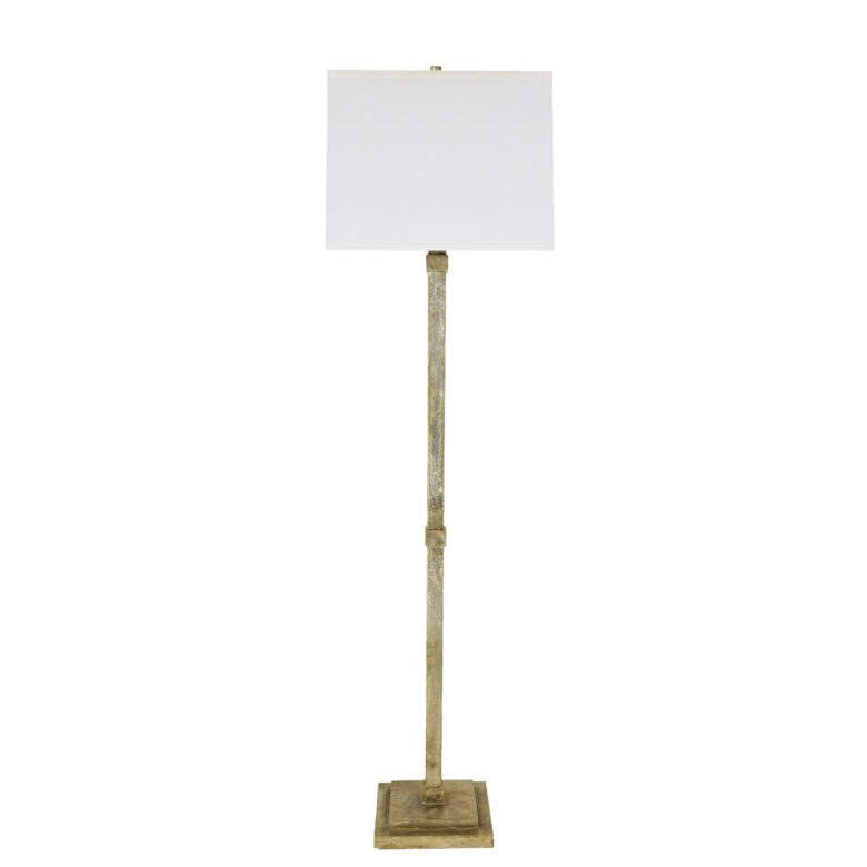 Swist Silver Leaf Floor Lamp- Lillian Home