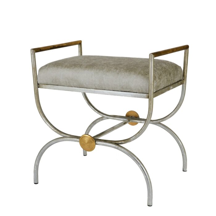 Sera Silver and Gold Bench - Lillian Home