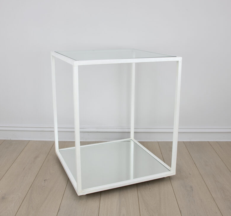 Emily White 2 Shelves Side Table - Image 2