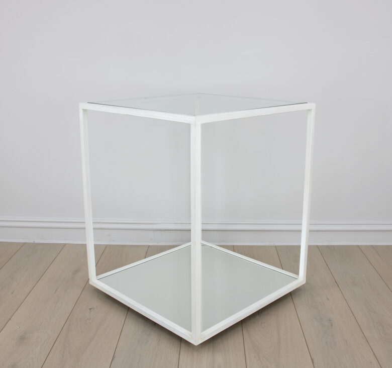 Emily White 2 Shelves Side Table - Image 3