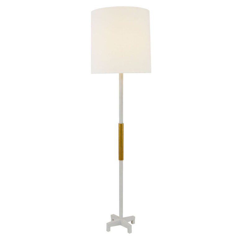 Seline White and Gold Floor Lamp