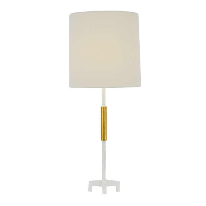 Ayla White and Gold Table Lamp- Lillian Home