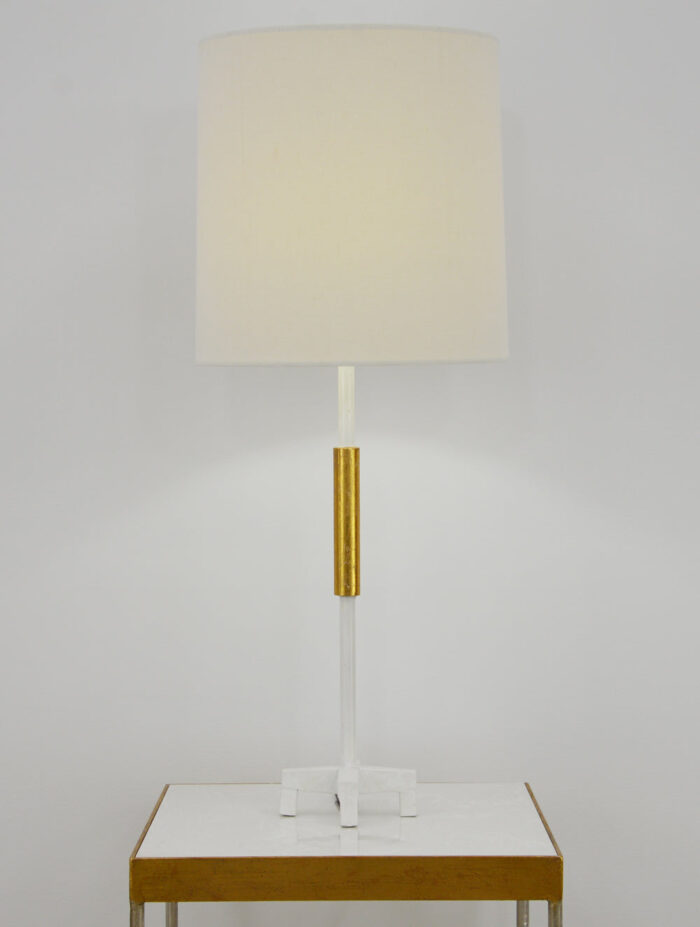 Aylan White and Gold Table Lamp