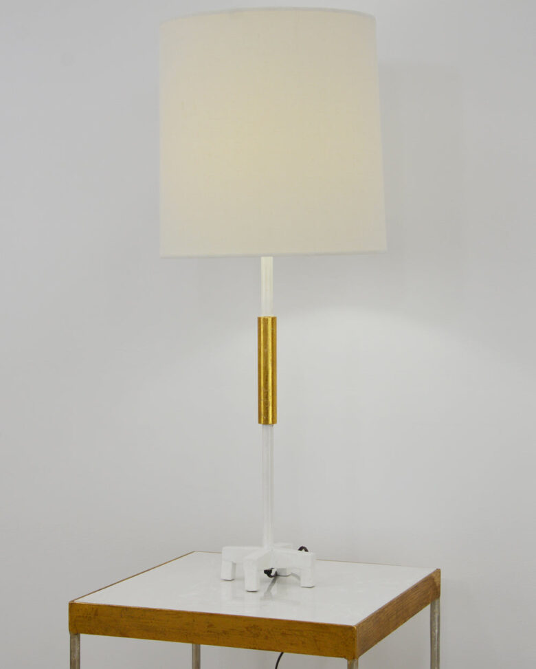 Aylan White and Gold Table Lamp