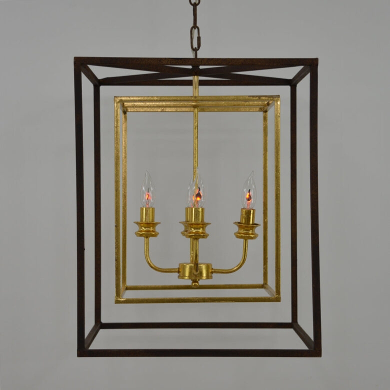 Sarah 4 Light Brown and Gold Fixture- Lillian Home