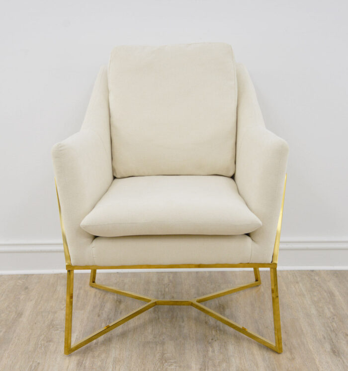 Hazel Gold Accent Chair- Lillian Home