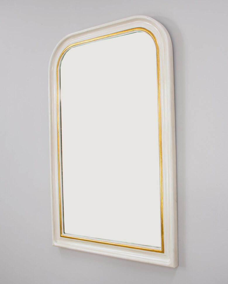 Tallulah White Gold Louis Philippe Mirror