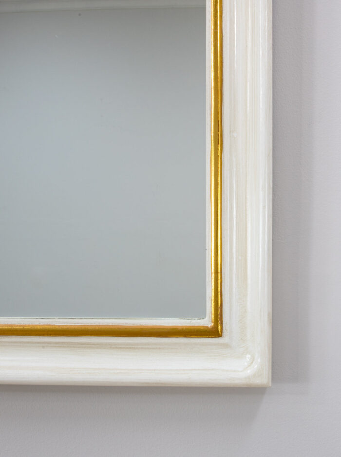 Tallulah White Gold Louis Philippe Mirror