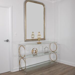 Ova Gold Leaf Louis Philippe Mirror at Lillian Home