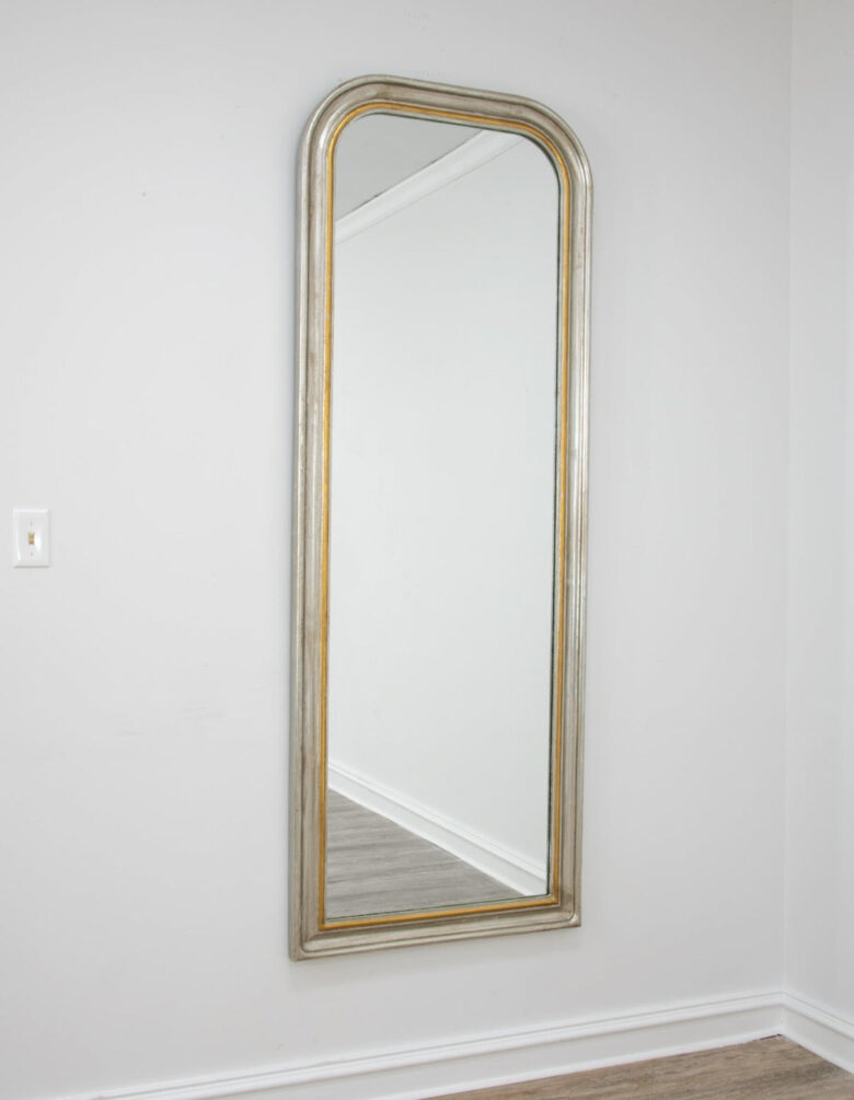 Isla Silver Gold Louis Philippe Floor Mirror- Lillian Home