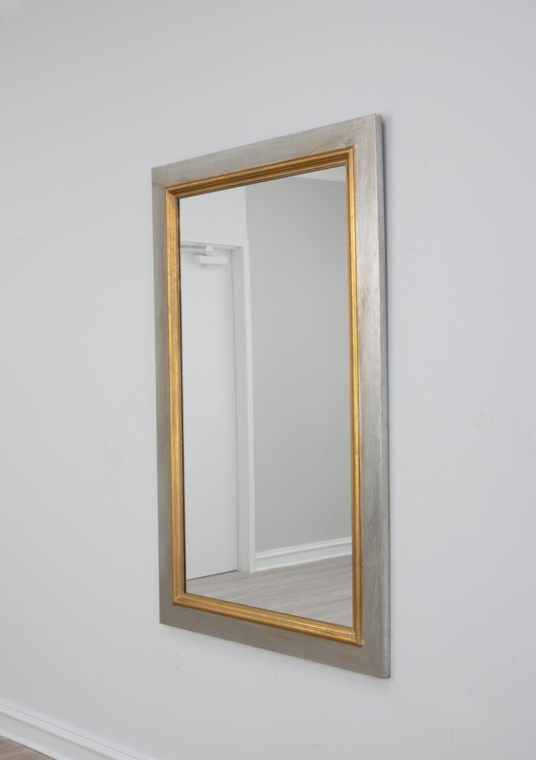 Niko Silver and Gold Mirror- Lillian Home