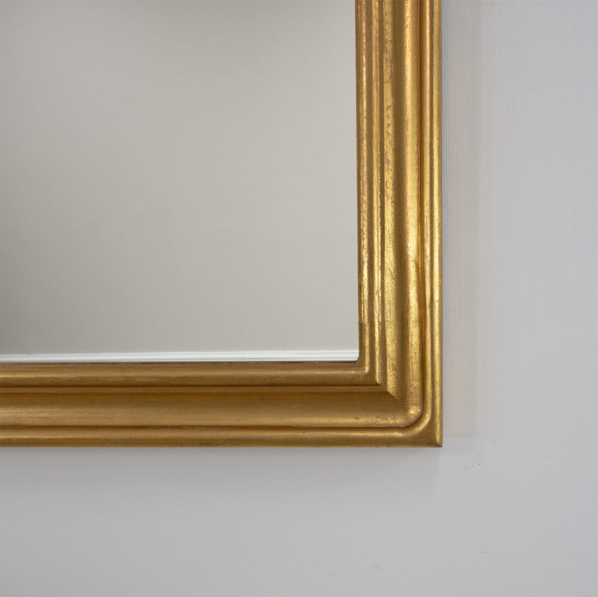 Ova Gold Leaf Louis Philippe Mirror at Lillian Home | Shop Now