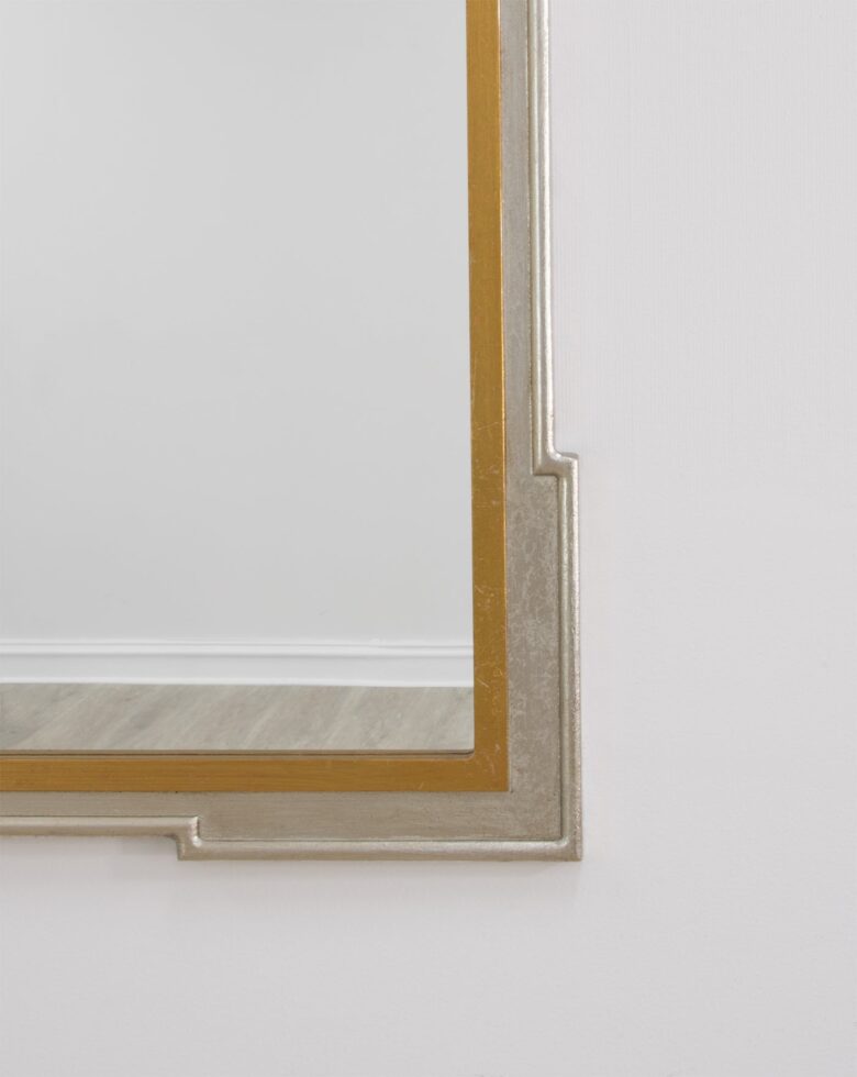 Pari Silver and Gold Wall Mirror-Lillian Home