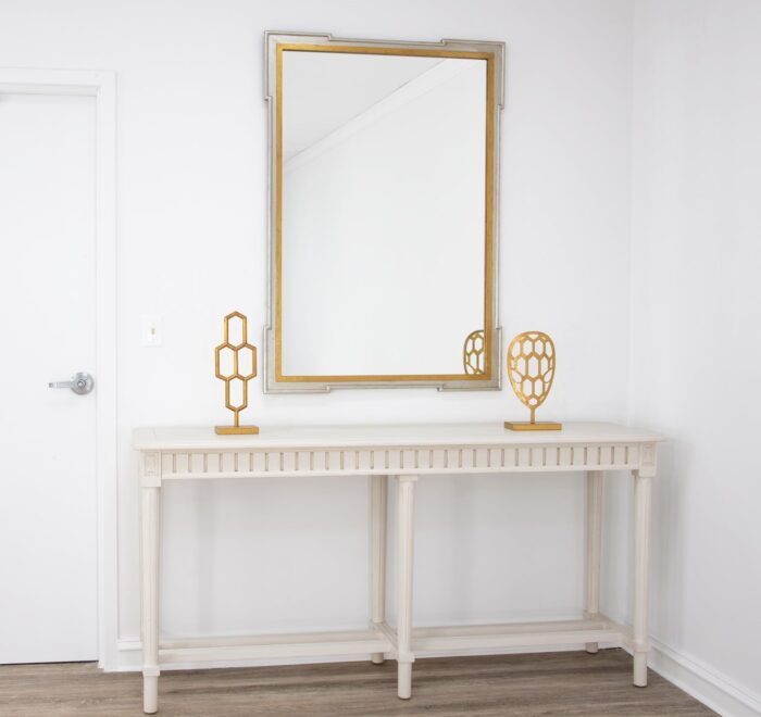Pari Silver and Gold Wall Mirror-Lillian Home
