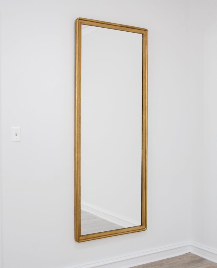 Sana Gold Leaf Floor Mirror- Lillian Home