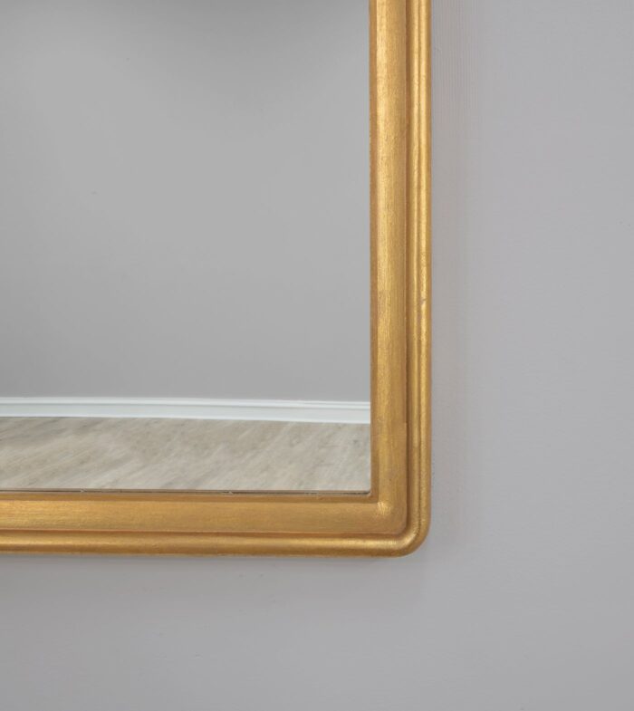 Sana Gold Leaf Floor Mirror- Lillian Home