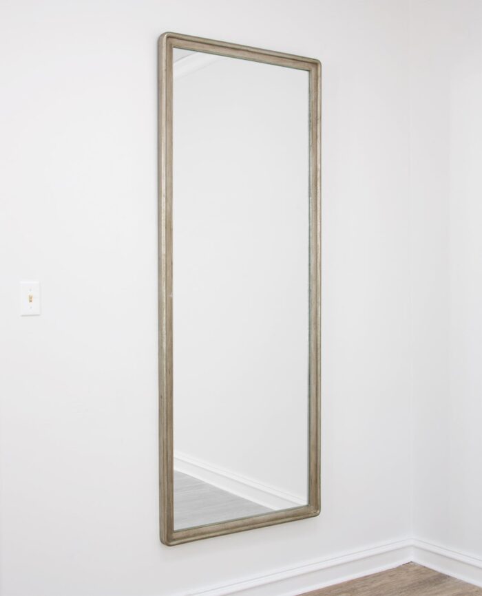 Sana Silver Leaf Floor Mirror- Lillian Home