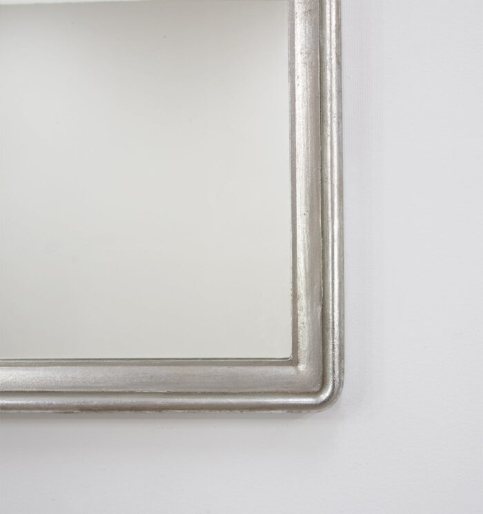 Sana Silver Leaf Floor Mirror- Lillian Home