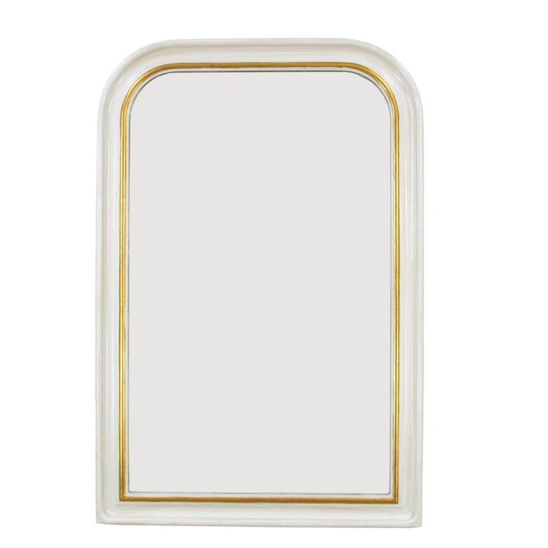 Tallulah White Gold Louis Philippe Mirror