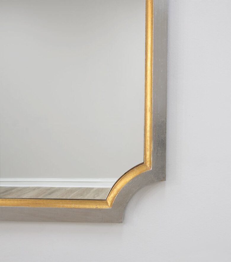 Tulip Silver And Gold Wall Mirror- Lillian Home