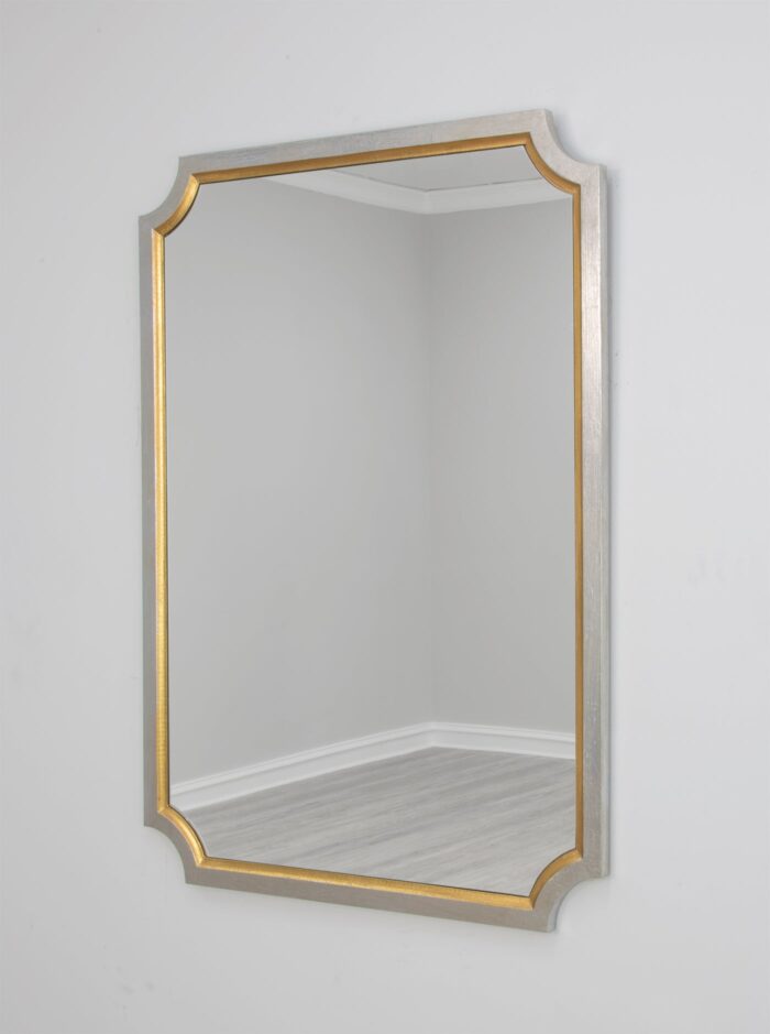 Tulip Silver And Gold Wall Mirror- Lillian Home