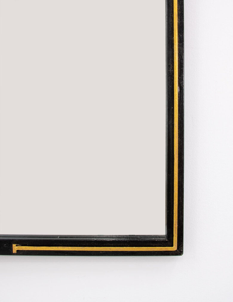 Tiffany Black and Gold Mirror- Lillian Home