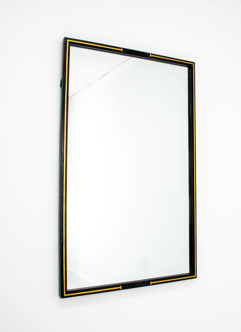 Tiffany Black and Gold Mirror- Lillian Home