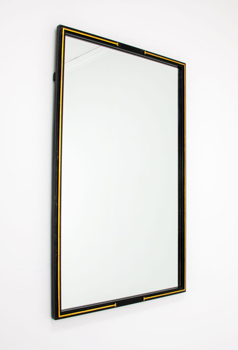 Tiffany Black and Gold Mirror- Lillian Home