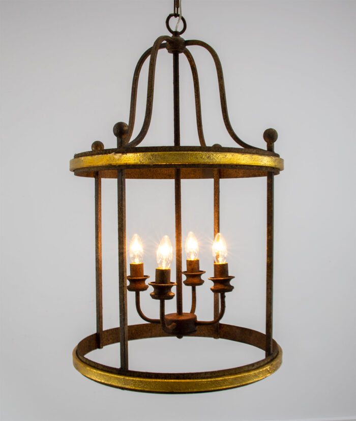 Pacha Rustic and Gold Lantern