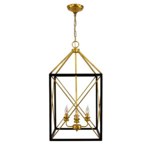 Megan Black and Gold Lantern- Lillian Home