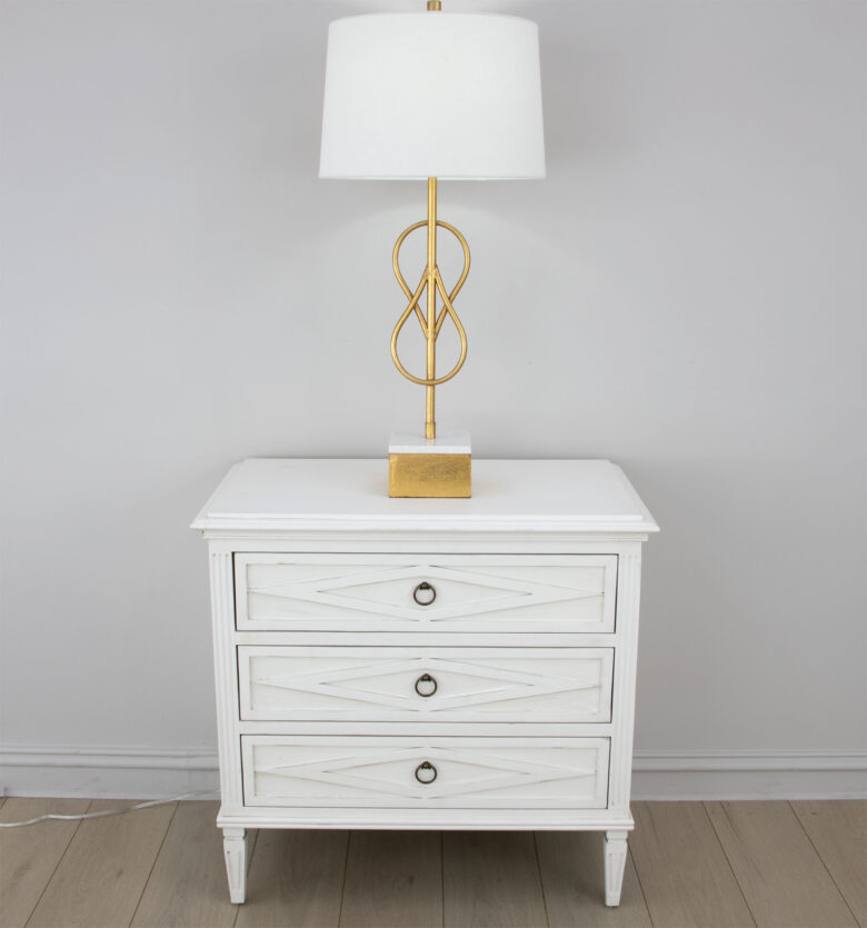 Sofia White Small Accent Table - Image 4